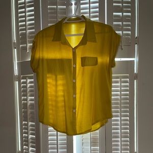 SHEIN Yellow Blouse